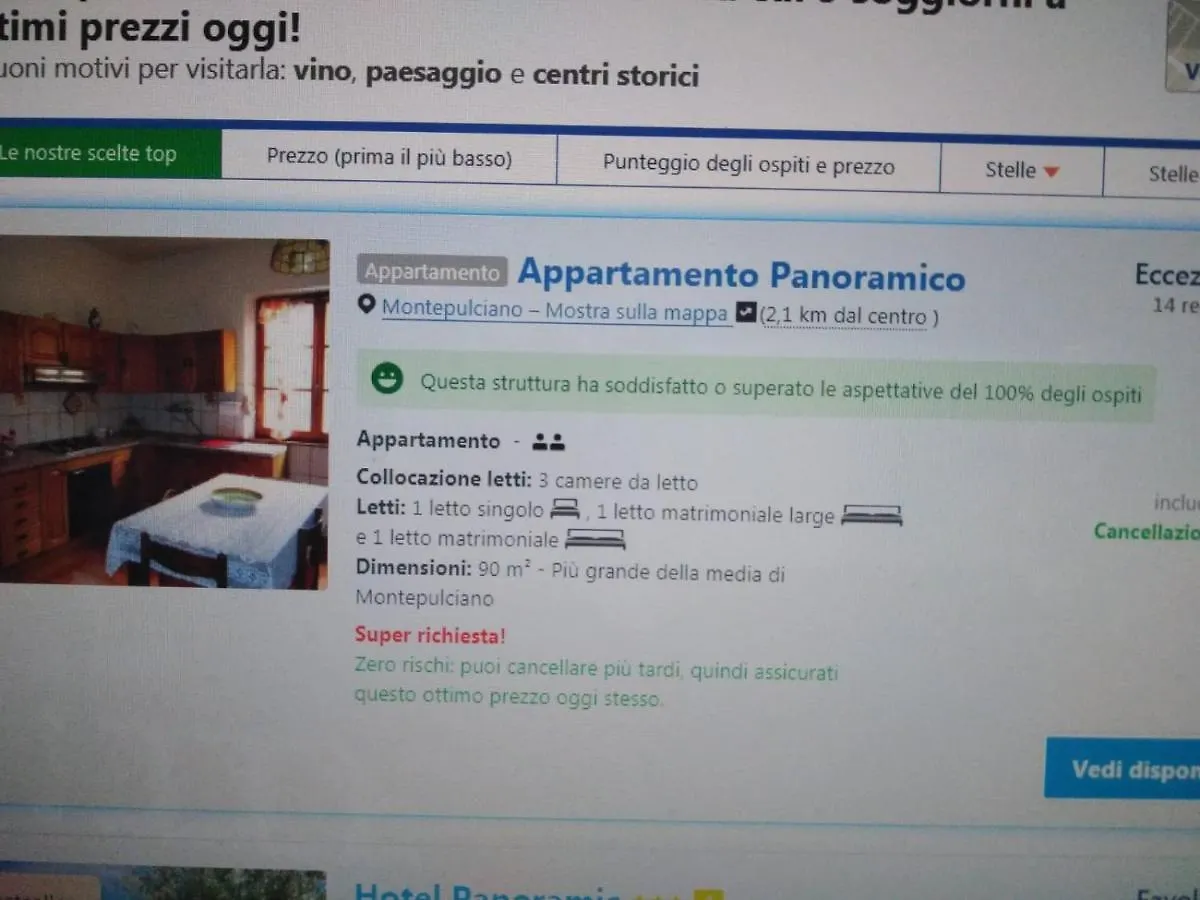 Appartamento Panoramico Montepulciano